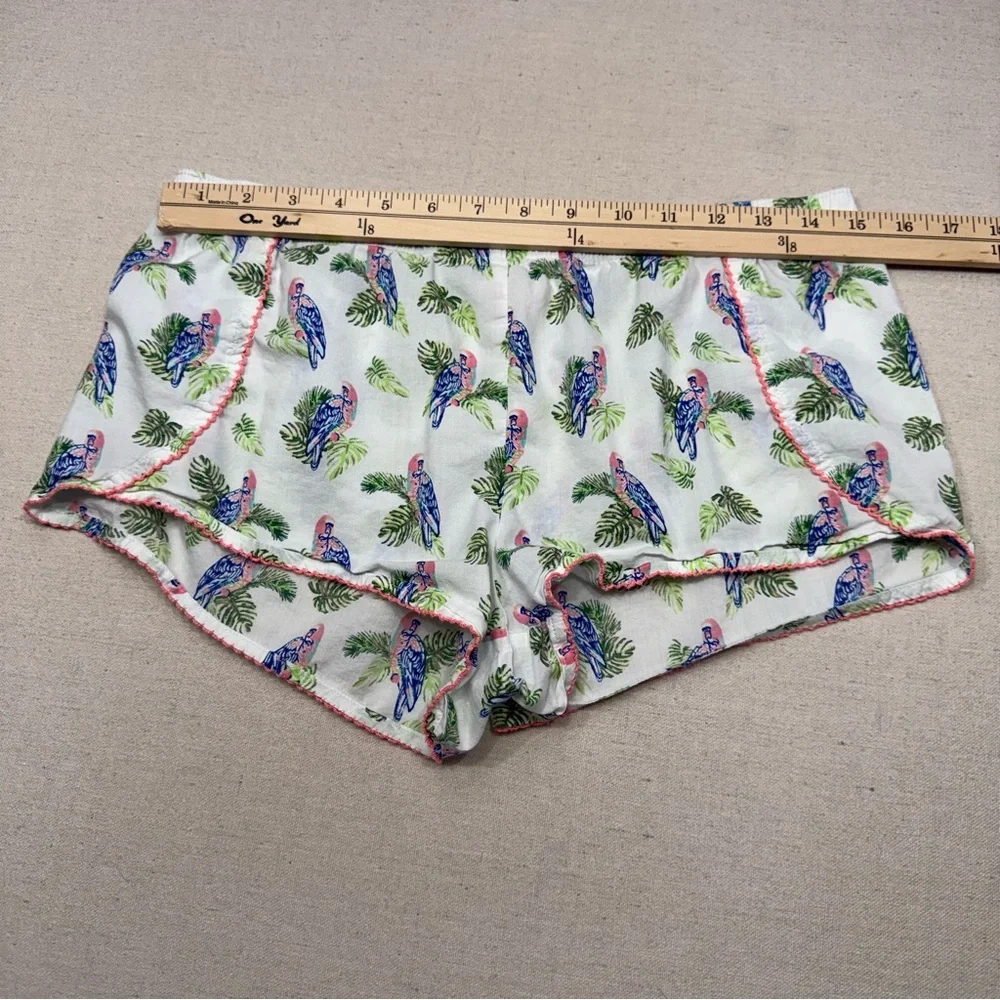 Victoria's Secret 2 pc Set - Parrot and Floral Print Sleepwear Shorts - Size SP